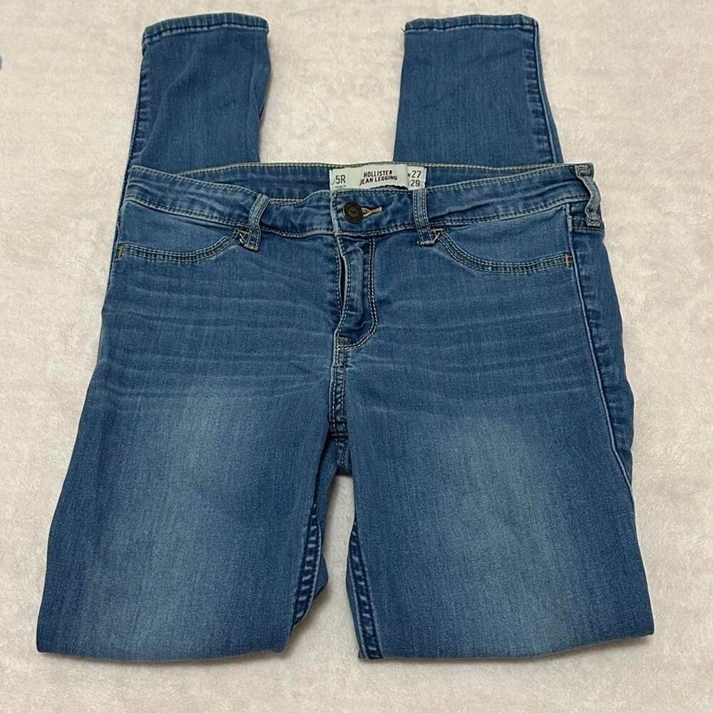 Hollister-co Women's Blue and Navy Jeans